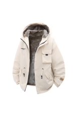 立体冬季外套加绒加厚潮牌夹克连帽宽松保暖派克服A436-D201-P80，男装夹克，电商A436