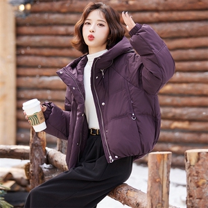 【现货】短款羽绒服女冬2024今年新款洋气时尚加厚保暖面包服外套图片