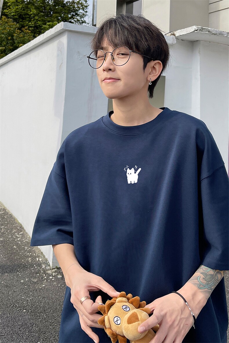 230g重磅纯棉!夏季短袖t恤男半袖男NT196-特P19控38,男装T恤,电商B367