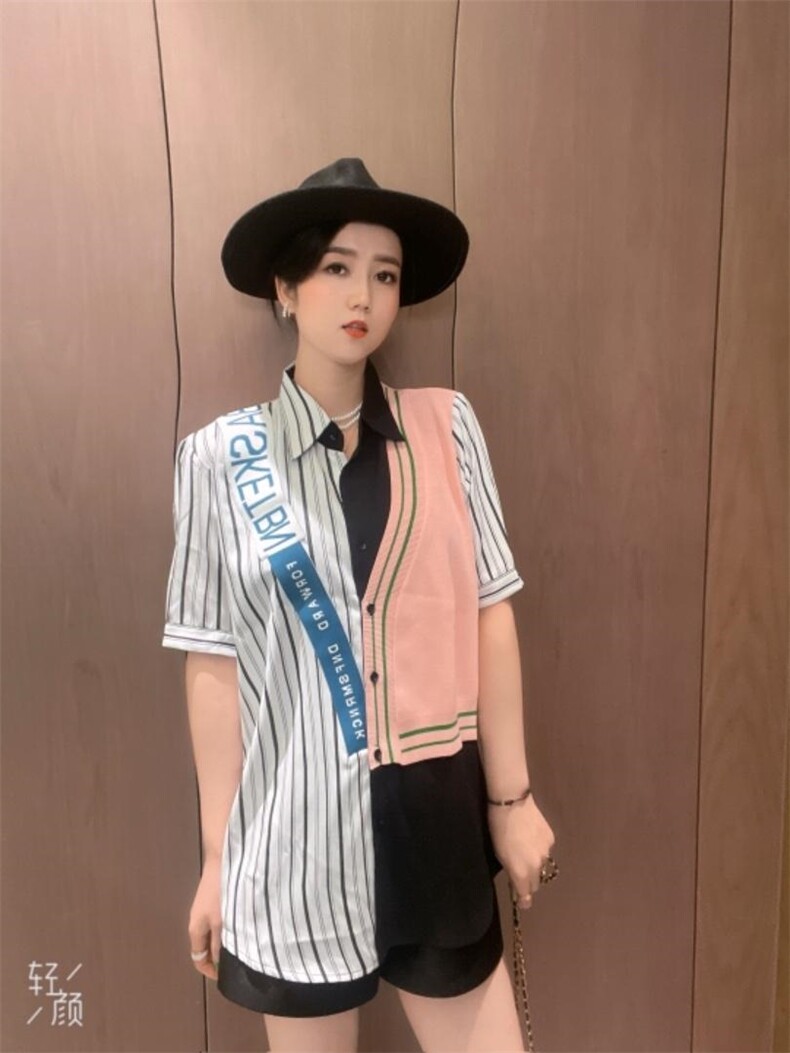 欧版拼接上衣,女装其它,芭娜美纳