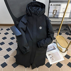 中长款棉衣男女生冬宽松加厚连帽过膝羽绒棉服外套TT541P106，男装棉衣，星座1013-5