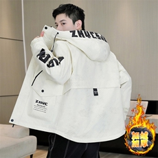 高品质男式加绒加厚夹克男时尚潮流加厚棉衣男外套MY1689-P83，男装夹克，星座310B-3