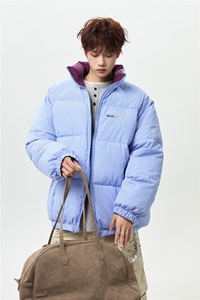 XZ-230-1MY700男模无影墙百搭格子刺绣双面穿休闲面包服P118控158图片