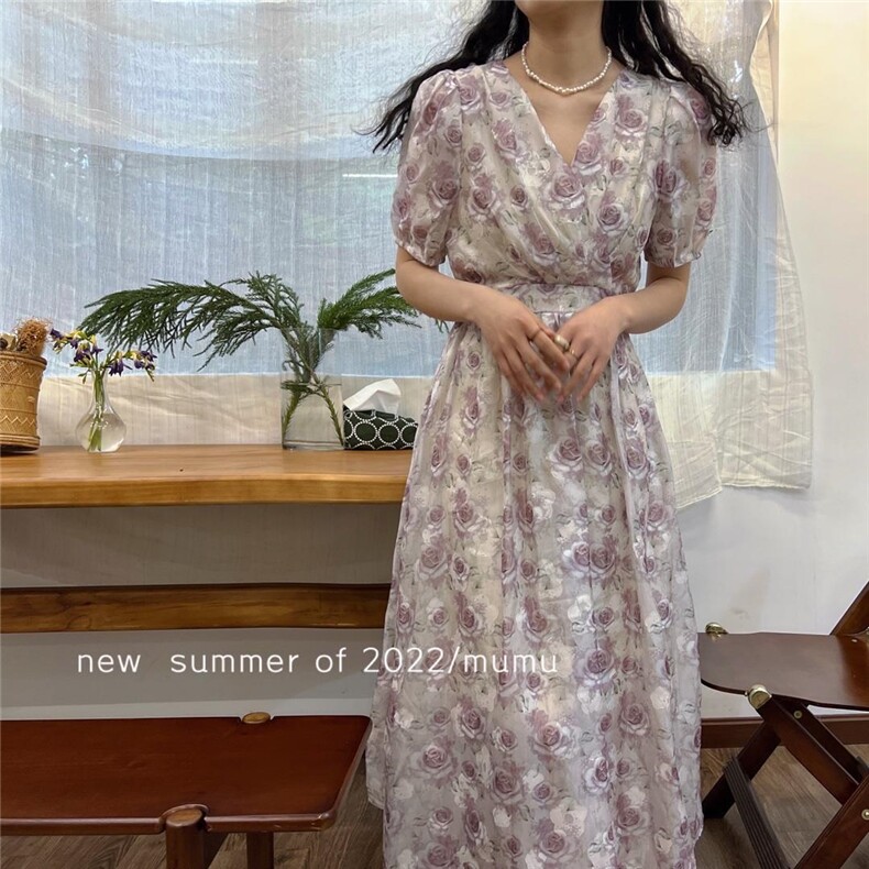 剪花温柔风连衣裙，女装连衣裙，Mu Mu