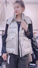 秋冬新款大拉链马甲，女装马甲，帝瀛 DY