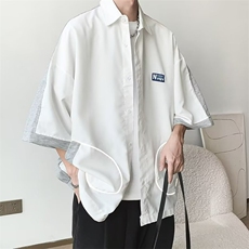 夏季款美式cleanfit工字双褶A字西裤男款高级感宽松阔腿休闲长裤，男装西裤，星座506A