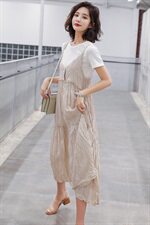 2021年夏季套装套裙潮流舒适简约中长款，女装套装/套裙，安之芮娜