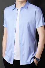 新款2023夏季男装上衣休闲百搭短袖宽松衬衫男士衬衣潮流，男装衬衫，电商B212（原钱塘6029）