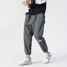 日系宽松运动裤束脚裤大码M-5XL长裤潮裤子休闲裤九分裤7191P40，女装休闲裤，星座227-7