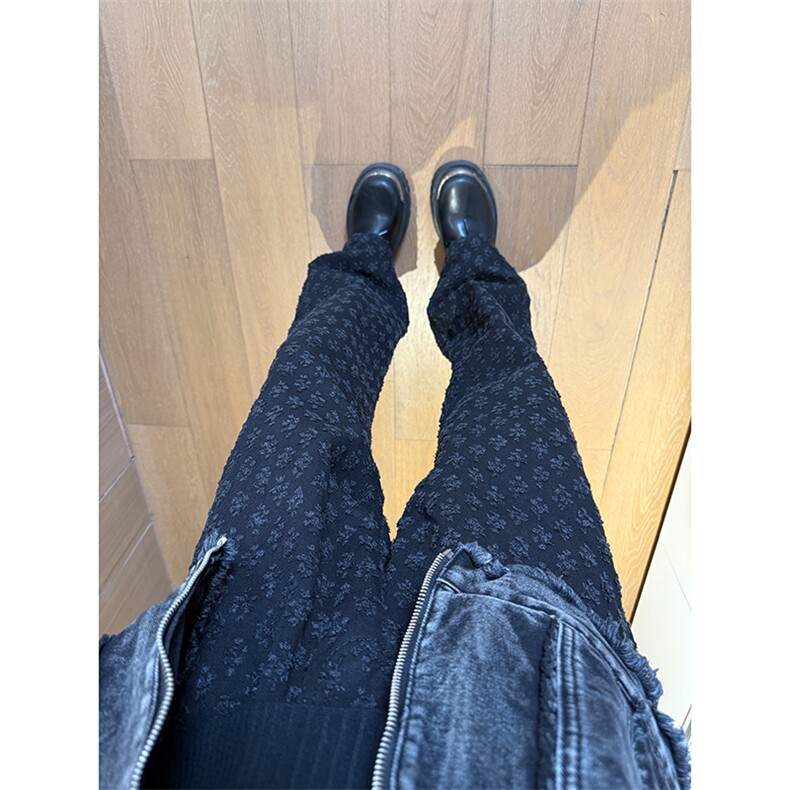 现货欧美hiphop炸街提花满印牛仔裤男K5826-P50，男装牛仔裤，星座205