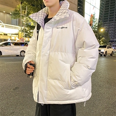 抖音得物品质深度库存三防面料假两件格子棉衣外套棉服66636特P85，男装棉衣，电商A486