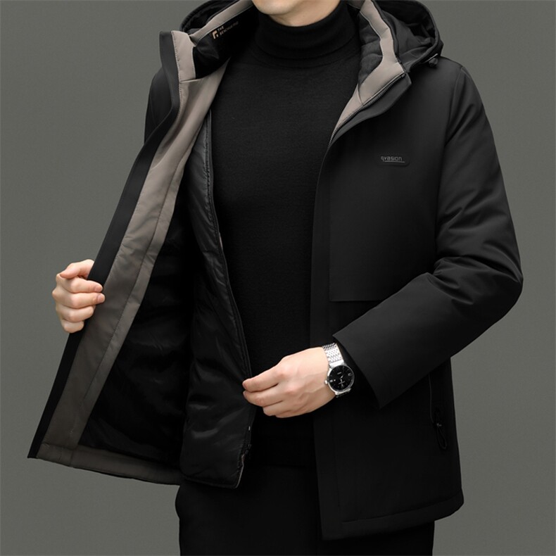 男装羽绒服YR24801新品主推90绒子商务23801升级款内胆可脱卸图片