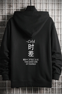 WY2047-P40 纯棉连帽卫衣男大码运动帽衫宽松薄外套 网格挂拍图片