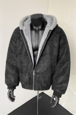 抖音座山雕皮衣外套棉衣棉服夹克连帽棉袄袖子全绒持续补货中TP58，男装夹克，星座207