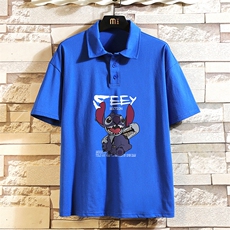 PL29038-P35翻领短袖polo衫男大码宽松半袖t恤男砖墙挂拍，男装Polo衫，电商A040A