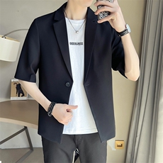 店主风~2025秋季中袖西装垂感外套X801/P85，男装西服套装，电商B331