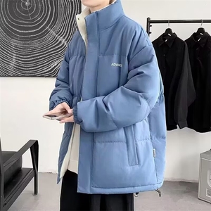 1506-1/M2061/P64冬季加绒加厚面包服棉衣外套男时尚气质原宿图片