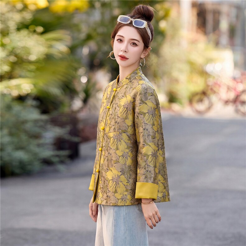 现货，春季新中式小外套女,女装短外套,利佳可人