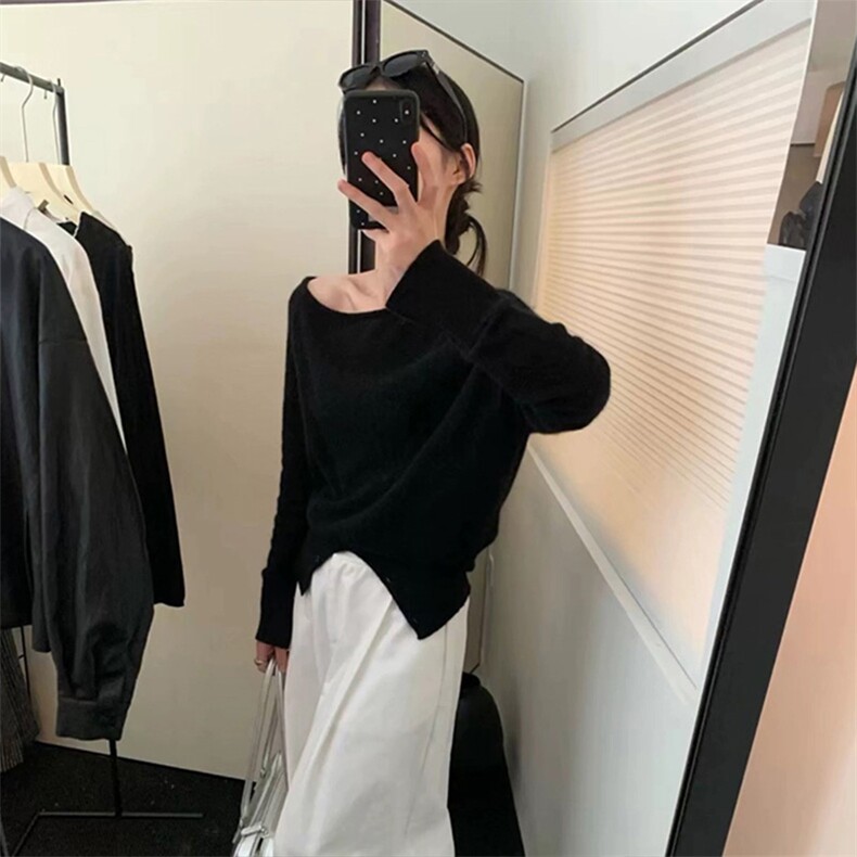 女士秋冬羊毛衫纯色条纹简约羊毛,女装羊毛衫,泰沅羊绒