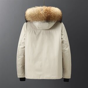 2020电商B247冬季新款真毛领休闲保暖抗寒防风带帽短款9190-P260图片
