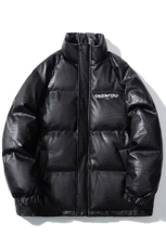 1日系白底鳄鱼纹棉衣男手塞棉夹克PU皮棉服外套男8507P120控158，男装夹克，星座226-2