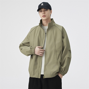 春季新款宽松立领夹克男纯色上衣外套DSA157B-JK7921-特P56图片