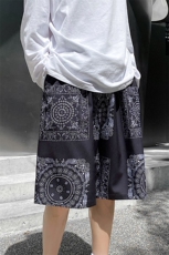 印花短裤宽松夏季男士5分冰丝沙滩宽松休闲裤A125-6610-P25，男装牛仔裤，电商A125