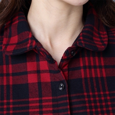 网红款加绒加厚格子衬衫女春秋季新款长袖韩版中长款宽松百搭外套，女装风衣，鑫鑫格