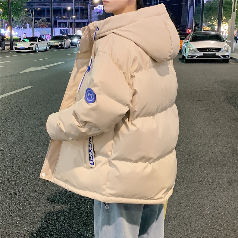 棉衣连帽外套韩版潮流宽松棉袄冬季面包棉服MY844310B-1-P65,男装棉衣,星座310B-1