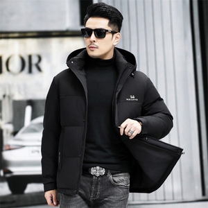 B23965钱塘2020-3连帽休闲冬季厚款新款中年男士羽绒服P298图片