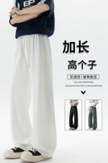 190加长版高个子男裤子垂感肌理感休闲裤115cm120运动裤KZ044P50，男装休闲裤，电商B312