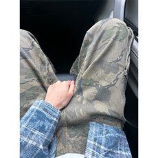 【有货】迷彩工装裤男大口袋裤子直筒阔腿休闲裤MCK01PP-特P55，男装休闲裤，星座1007（原301D）
