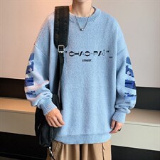 ！2023秋冬新款男士半高领毛衣百搭潮流长袖针织衫M608P45图片