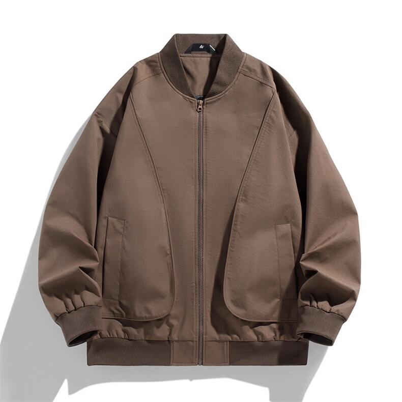 户外夹克男棒球领纯色上衣冲锋衣外套DSA157B-JK7869-P70,男装夹克,电商A157B