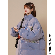 档口现货！主推！平铺小清新面包服立领棉衣情侣可爱韩版M05-P120，男装棉衣，星座1611B