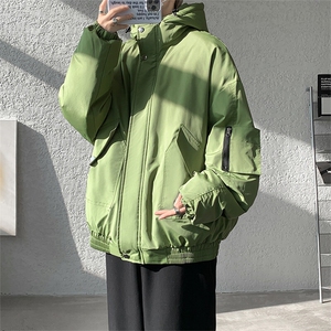 棉衣男冬季新款港风宽松休闲连帽面包服学生加厚棉服MF9006-P95图片