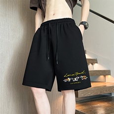 美式涂鸦抖音直播得物品质男运动中裤五分短裤K0513P28控39，男装牛仔裤，电商C408(原B339-1)