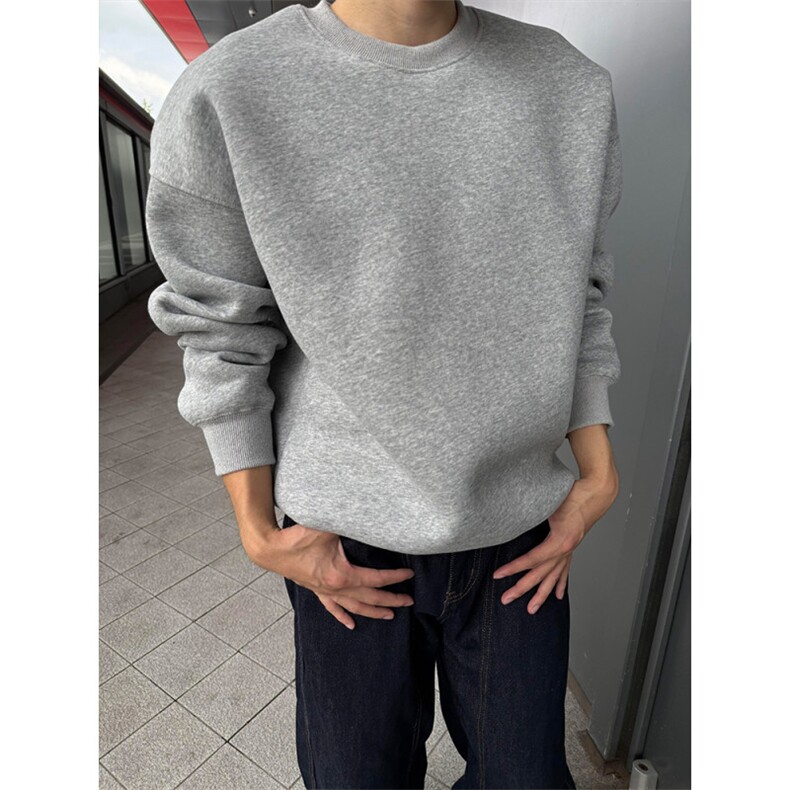 1506-1/WB101/P41重磅小领口正肩圆领卫衣男士春秋百搭休闲卫衣,男装卫衣,星座1506-1