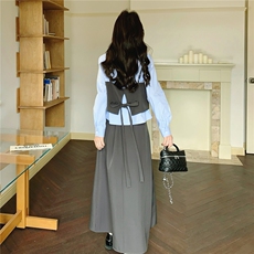【新品】2026春季半身裙吊带衬衫三件套C5801P175K288，女装套装/套裙，2D113