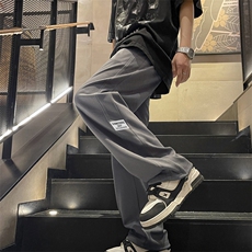 黑色牛仔裤直筒宽松美式高街青少年2024K938特批-32，男装休闲裤，星座718-1