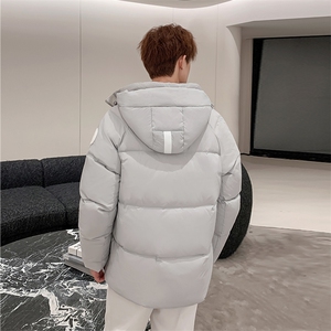 主推中青年羽绒服夹克服男士短款男女大学生创意羽绒外套图片