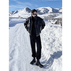 1506/Q33450/P76皮衣外套，男装皮衣，星座1506