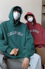 抖音品质情侣装秋冬装宽松加厚连帽套头加绒卫衣G1028P68女类，男装卫衣，电商A339
