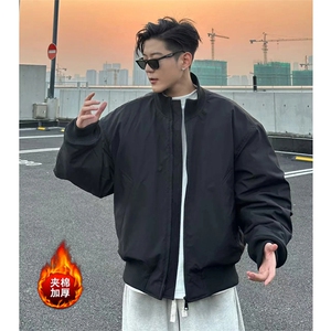 夹棉加厚棉衣[网图]飞行员夹克美式短款外套男 5D1199-TP48不图片