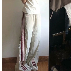 DUL137-P45美式条纹工装裤男女夏季潮牌速干户外休闲裤-网图现货图片