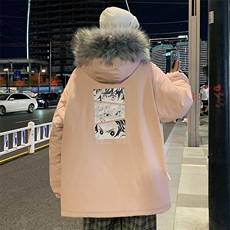 MM48176-P130冬季大毛领棉衣男士大码加厚棉袄男棉服，男装棉衣，电商A040