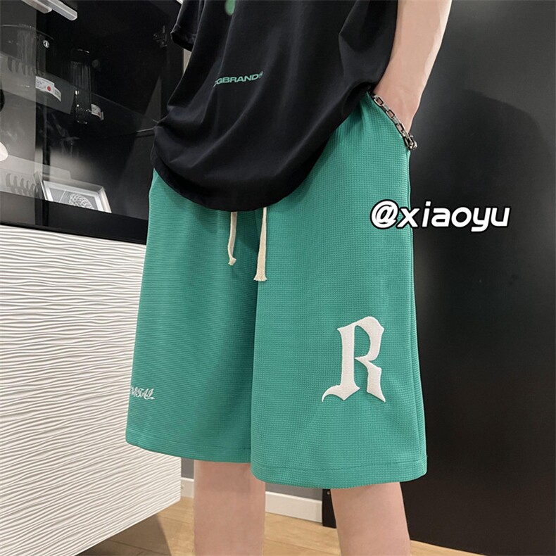 XZ616夏季新款宽松百搭发泡华夫格休闲短裤TY372P35控48,男装休闲裤,星座512A（原616）
