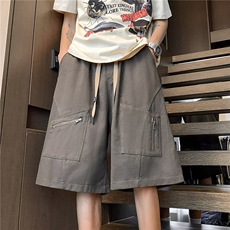 工装休闲短裤男女韩版潮流高街百搭2026夏季ins五分裤K6269-P32，男装牛仔裤，星座412-2