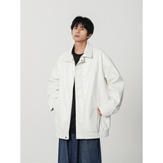 B225-W8634-P126-X158----50TC50PU--双面钢印纯色皮衣棉服，男装皮衣，电商B225
