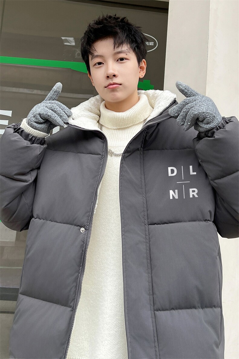 ！2023冬季新款男士立领棉衣简约字母印花棉服外套MY122P70,男装棉衣,电商B220